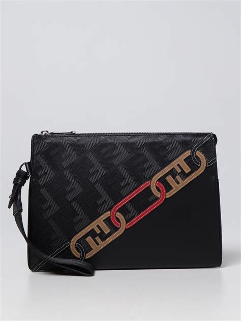 clutch fendi uomo|pouch fendi uomo.